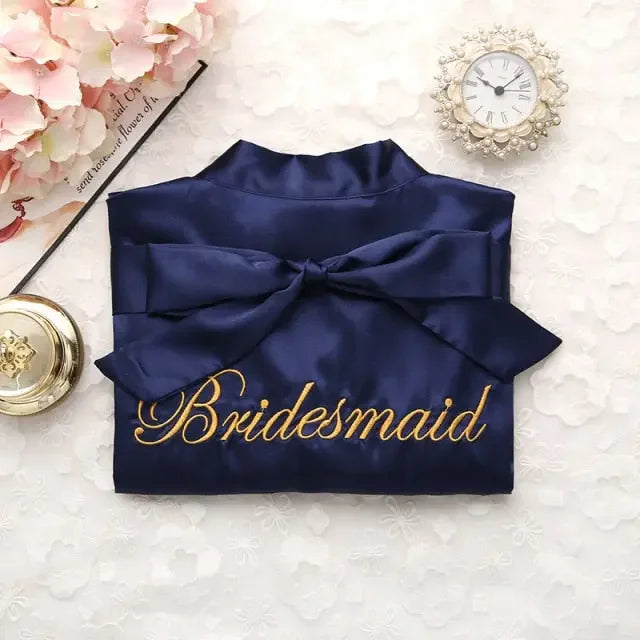 Satin Bride Or Bridesmaid Robe - LUXLIFE BRANDS