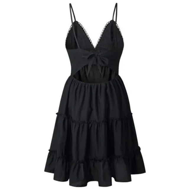 Perfection Mini Ruffle Beach Dress - LUXLIFE BRANDS