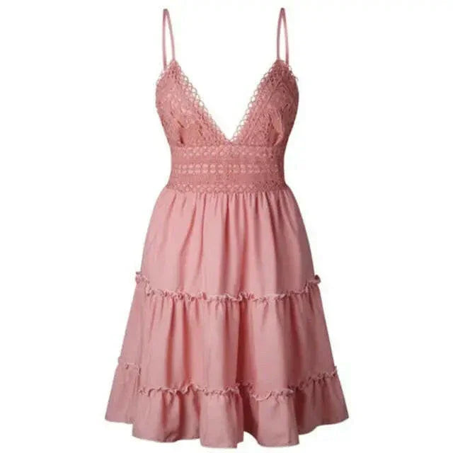 Perfection Mini Ruffle Beach Dress - LUXLIFE BRANDS