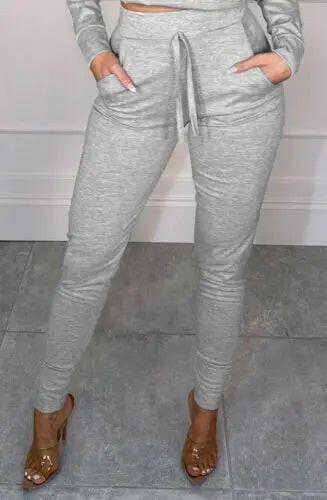 High Waist Lace-up Joggers Sweatpants Streetwear - LUXLIFE BRANDS