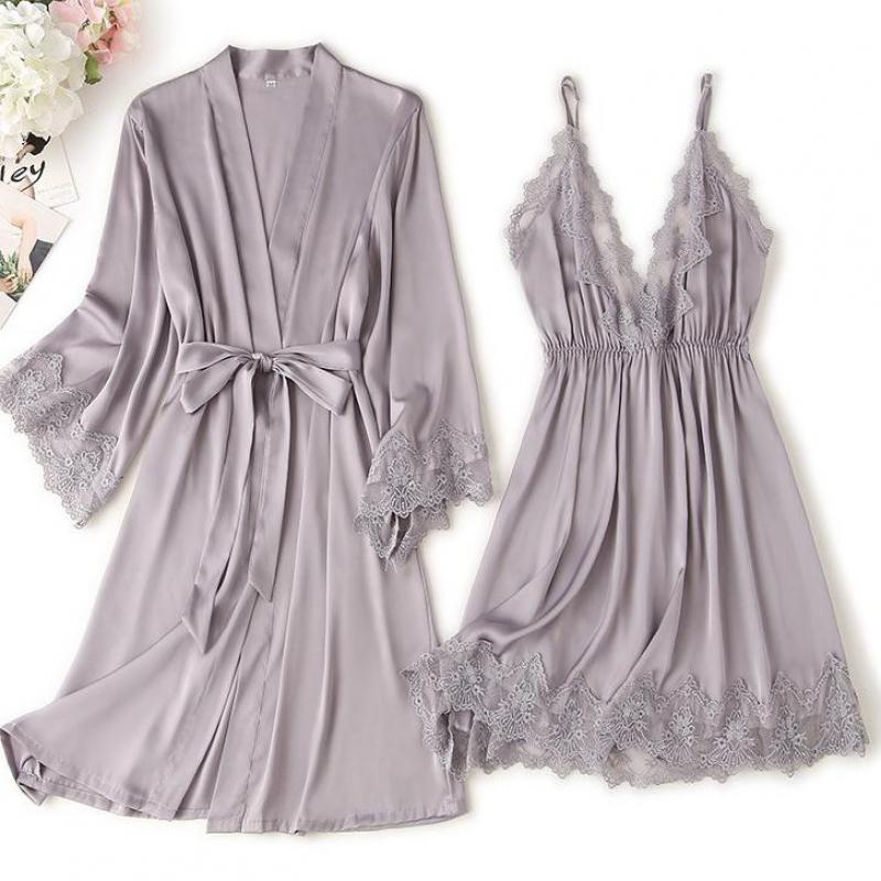 Matching Nightgown & Robe Set