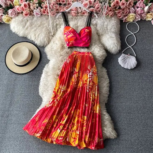 Chic Floral Bohemian Skirt Set - LUXLIFE BRANDS