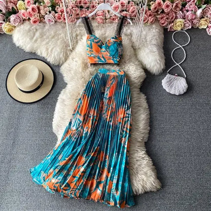 Chic Floral Bohemian Skirt Set - LUXLIFE BRANDS