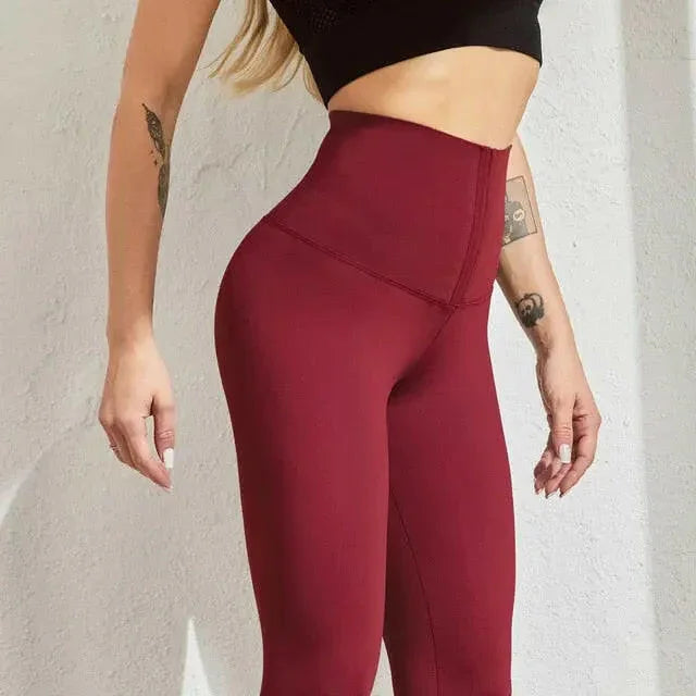 High Waist Slimming Spandex Leggings - LUXLIFE BRANDS