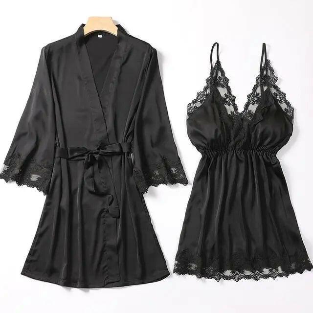 Matching Nightgown & Robe Set - LUXLIFE BRANDS