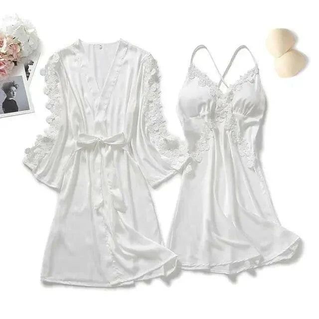 Matching Nightgown & Robe Set - LUXLIFE BRANDS