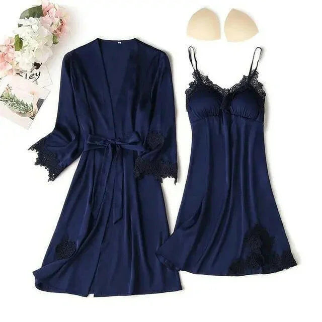 Matching Nightgown & Robe Set - LUXLIFE BRANDS