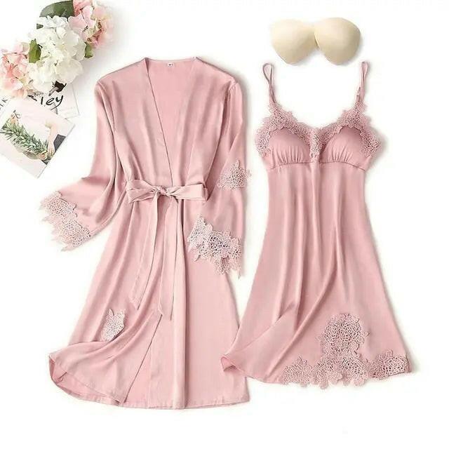 Matching Nightgown & Robe Set - LUXLIFE BRANDS