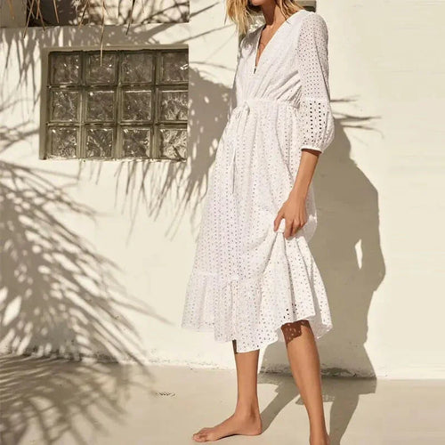 Boho Chic Elegant A Line Summer Sun Dress - LUXLIFE BRANDS