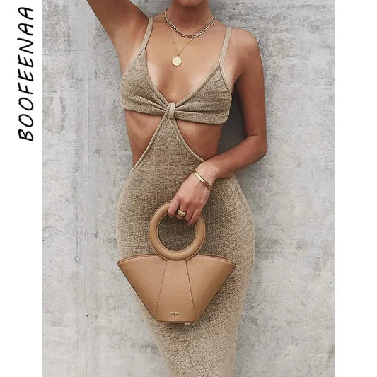 Vacation Knitted Maxi Dress - LUXLIFE BRANDS