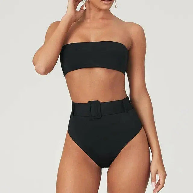 Madison Classic High Waist Bikini - LUXLIFE BRANDS