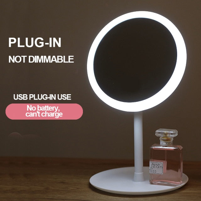 LED Adjustable Touch Dimmer USB Powered Cosmetic Mirror