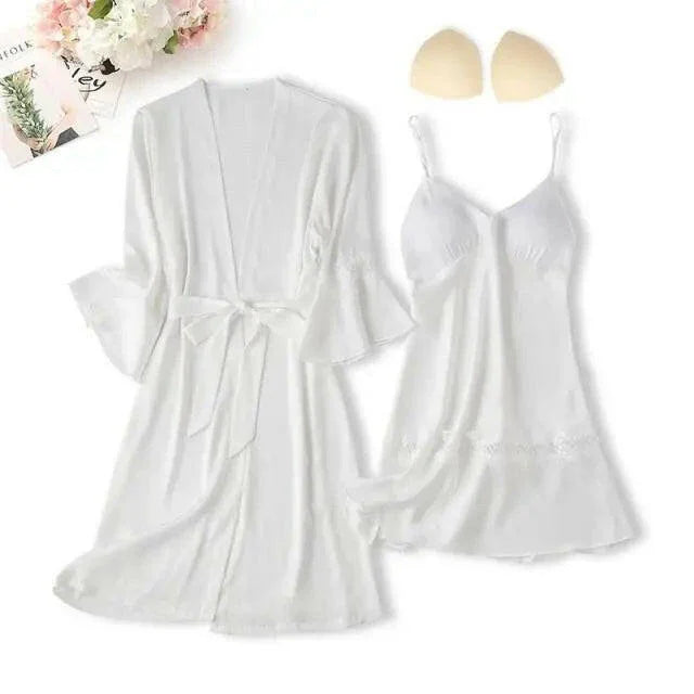 Matching Nightgown & Robe Set - LUXLIFE BRANDS