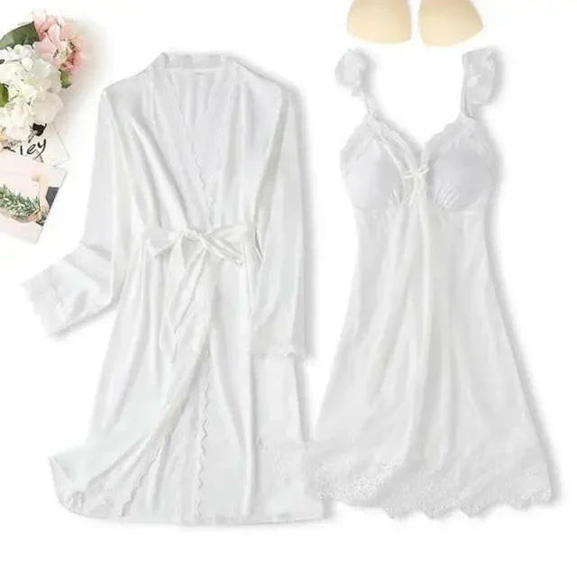 Matching Nightgown & Robe Set - LUXLIFE BRANDS