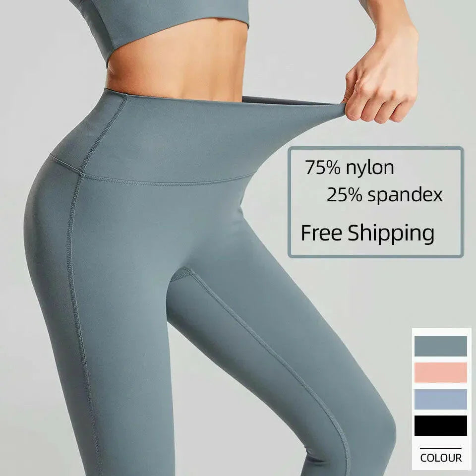 Seamless High Waist (Nude Feeling) Yoga/Running Leggings - LUXLIFE BRANDS