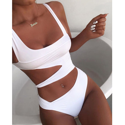 One Piece Cut Out Swimsuit - LUXLIFE BRANDS