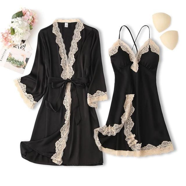 Matching Nightgown & Robe Set