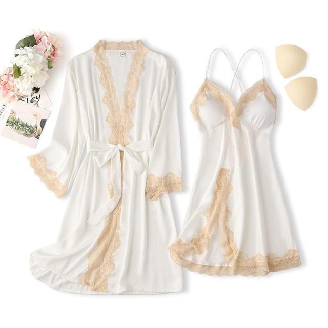 Matching Nightgown & Robe Set - LUXLIFE BRANDS