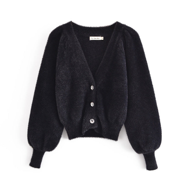 Soft Mohair Sweater, Crop Top & Shorts