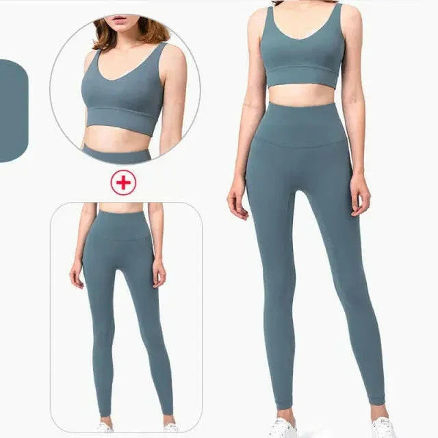 Seamless High Waist (Nude Feeling) Yoga/Running Leggings - LUXLIFE BRANDS