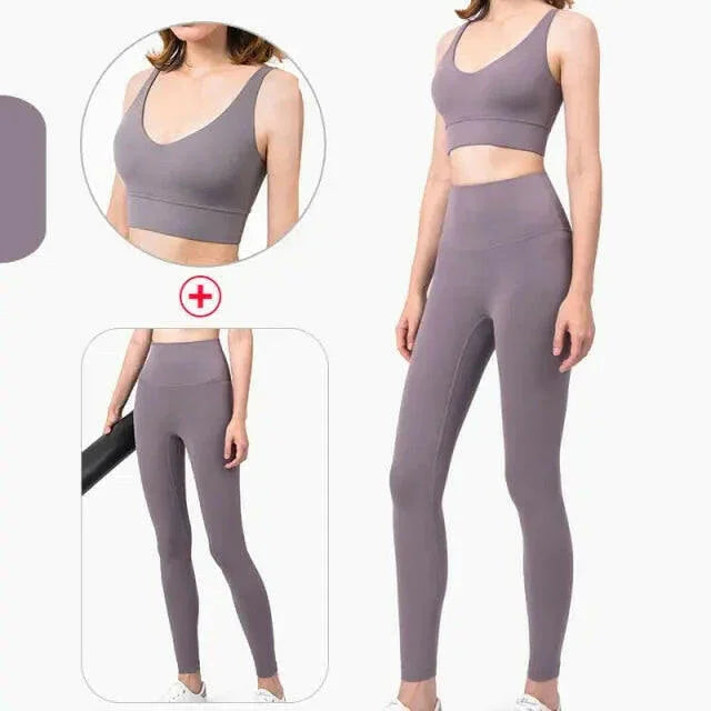 Seamless High Waist (Nude Feeling) Yoga/Running Leggings - LUXLIFE BRANDS