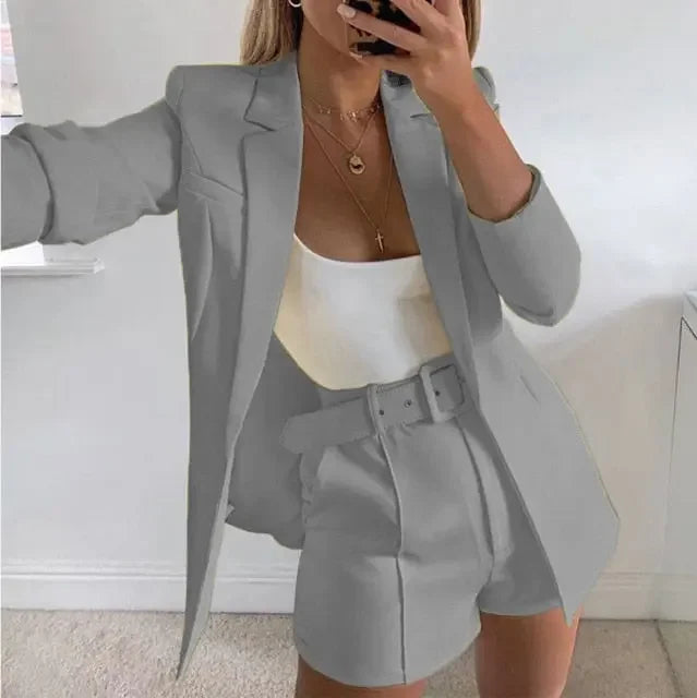 Boss Cardigan/Shorts 2Pc Set - LUXLIFE BRANDS