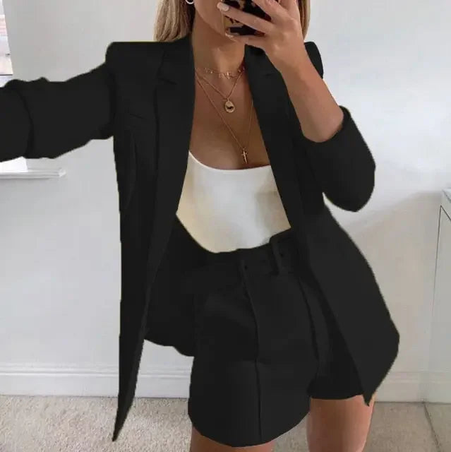 Boss Cardigan/Shorts 2Pc Set - LUXLIFE BRANDS