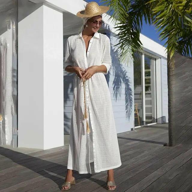 Crochet Knitted Beach Dress - LUXLIFE BRANDS