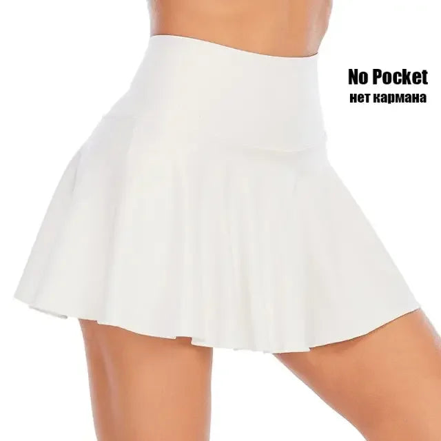 Halley High Waist Quick Dry Tennis Skort - LUXLIFE BRANDS