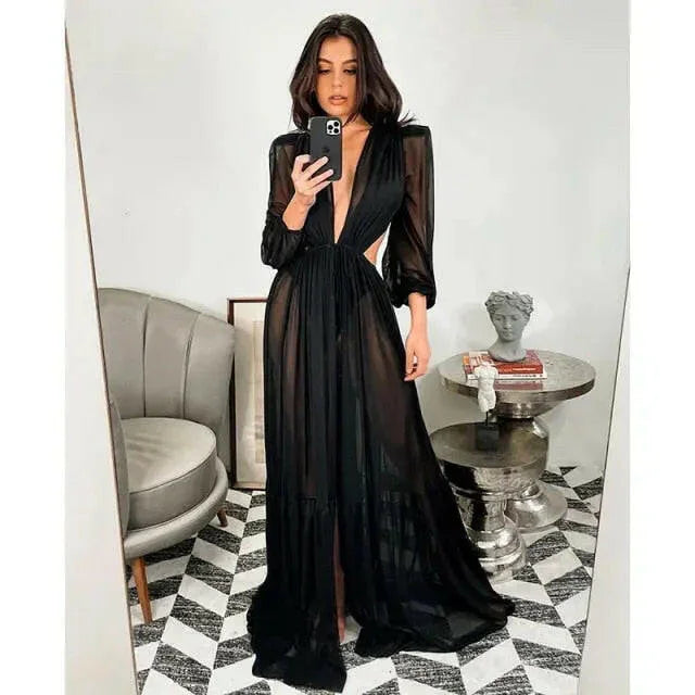 Crochet Knitted Beach Dress - LUXLIFE BRANDS