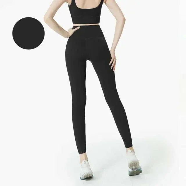 Seamless High Waist (Nude Feeling) Yoga/Running Leggings - LUXLIFE BRANDS