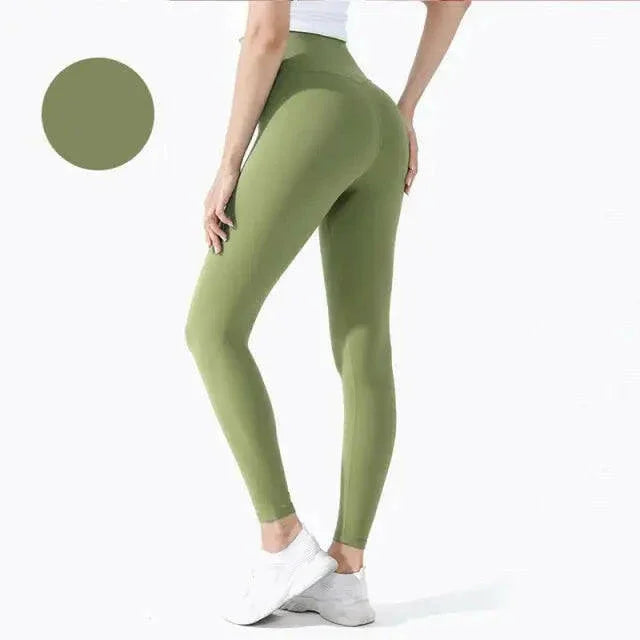 Seamless High Waist (Nude Feeling) Yoga/Running Leggings - LUXLIFE BRANDS