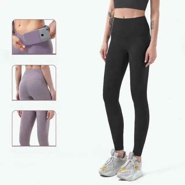 Seamless High Waist (Nude Feeling) Yoga/Running Leggings - LUXLIFE BRANDS