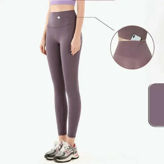Seamless High Waist (Nude Feeling) Yoga/Running Leggings - LUXLIFE BRANDS