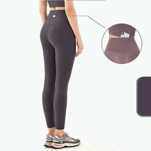 Seamless High Waist (Nude Feeling) Yoga/Running Leggings - LUXLIFE BRANDS