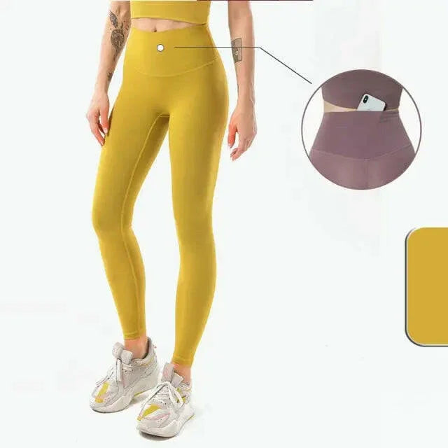 Seamless High Waist (Nude Feeling) Yoga/Running Leggings - LUXLIFE BRANDS