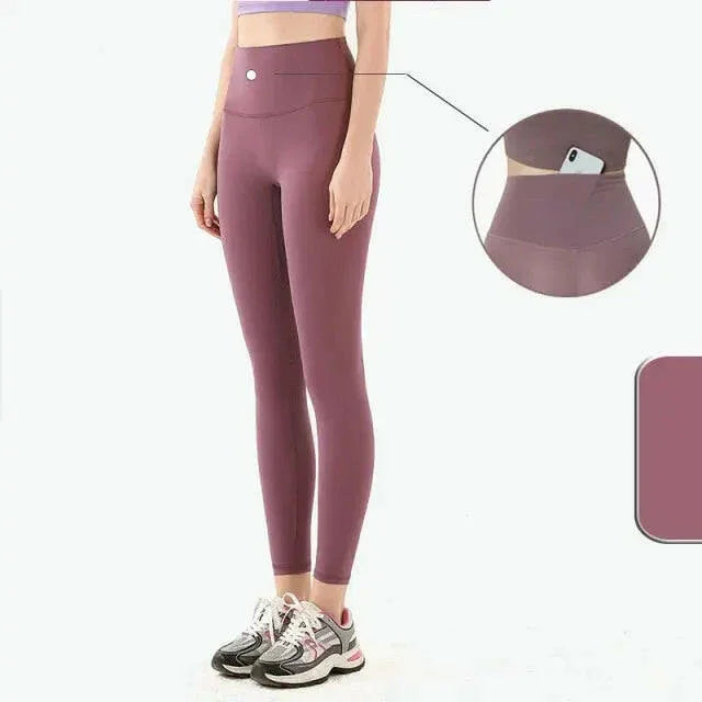 Seamless High Waist (Nude Feeling) Yoga/Running Leggings - LUXLIFE BRANDS