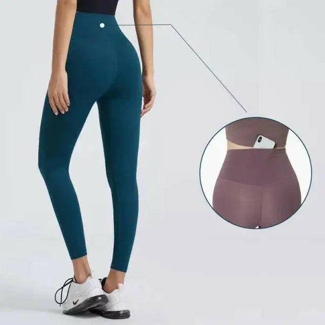 Seamless High Waist (Nude Feeling) Yoga/Running Leggings - LUXLIFE BRANDS