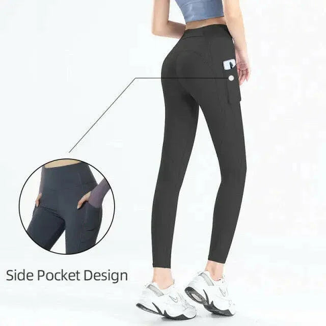 Seamless High Waist (Nude Feeling) Yoga/Running Leggings - LUXLIFE BRANDS