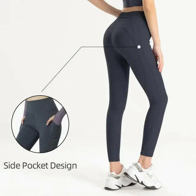 Seamless High Waist (Nude Feeling) Yoga/Running Leggings - LUXLIFE BRANDS