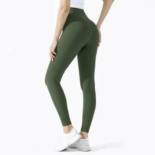 Seamless High Waist (Nude Feeling) Yoga/Running Leggings - LUXLIFE BRANDS