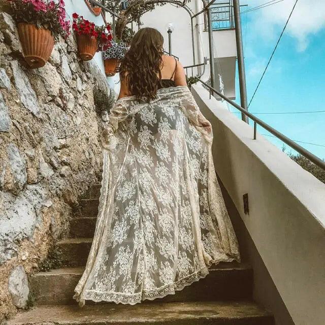 Crochet Knitted Beach Dress - LUXLIFE BRANDS