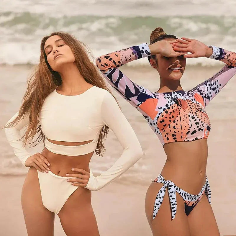 Surf Long Sleeve Bikini Collection - LUXLIFE BRANDS