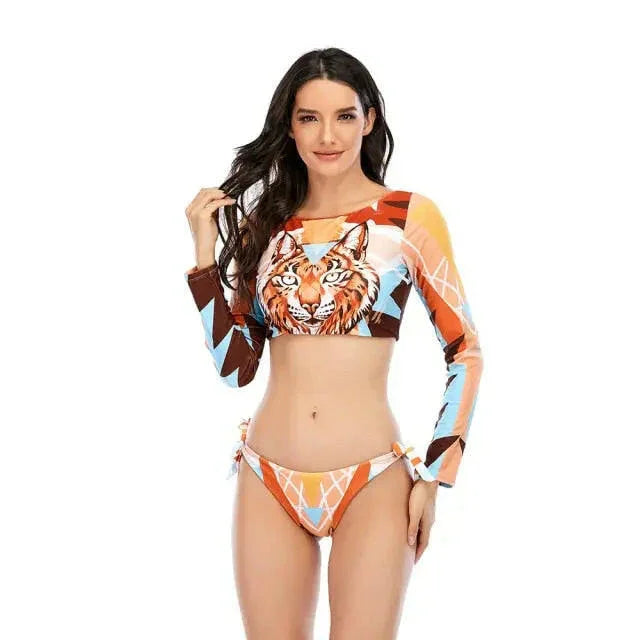 Surf Long Sleeve Bikini Collection - LUXLIFE BRANDS