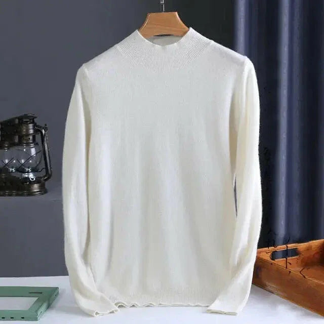 Slim Fit Knit Turtleneck - LUXLIFE BRANDS