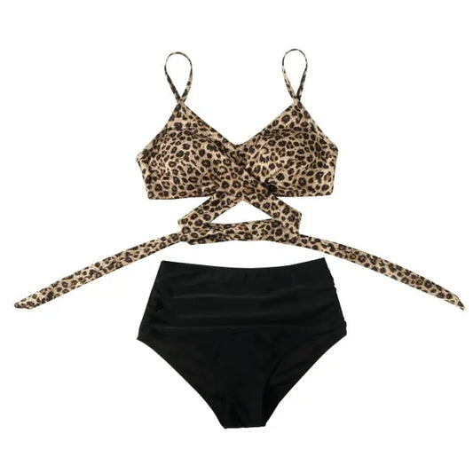 Miami Heat High Waist Bikini - LUXLIFE BRANDS