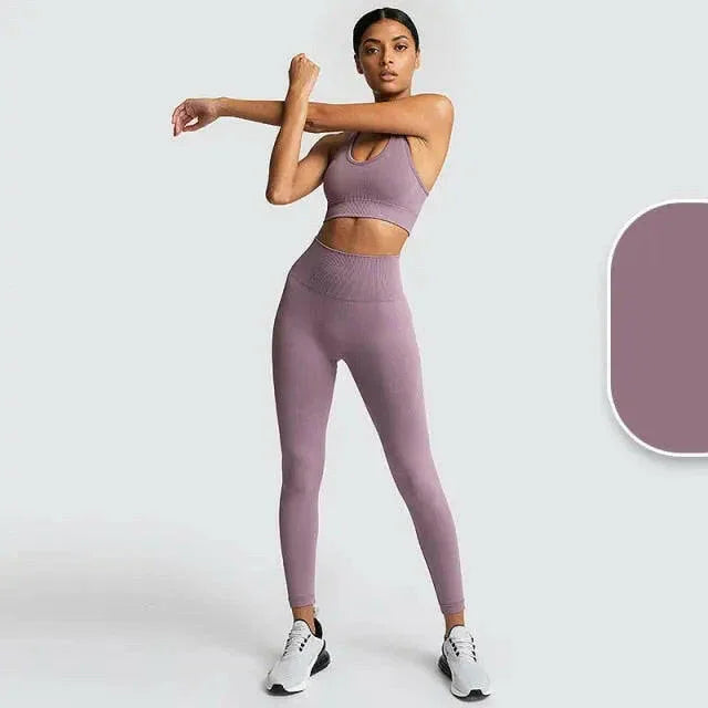 Seamless High Waist (Nude Feeling) Yoga/Running Leggings - LUXLIFE BRANDS