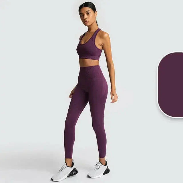 Seamless High Waist (Nude Feeling) Yoga/Running Leggings - LUXLIFE BRANDS