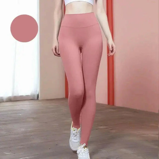 Seamless High Waist (Nude Feeling) Yoga/Running Leggings - LUXLIFE BRANDS