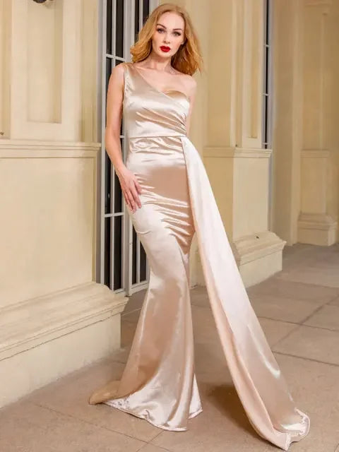 Unforgettable Satin Formal Dress - LUXLIFE BRANDS